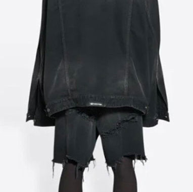 RIOMA Striped Denim Shorts