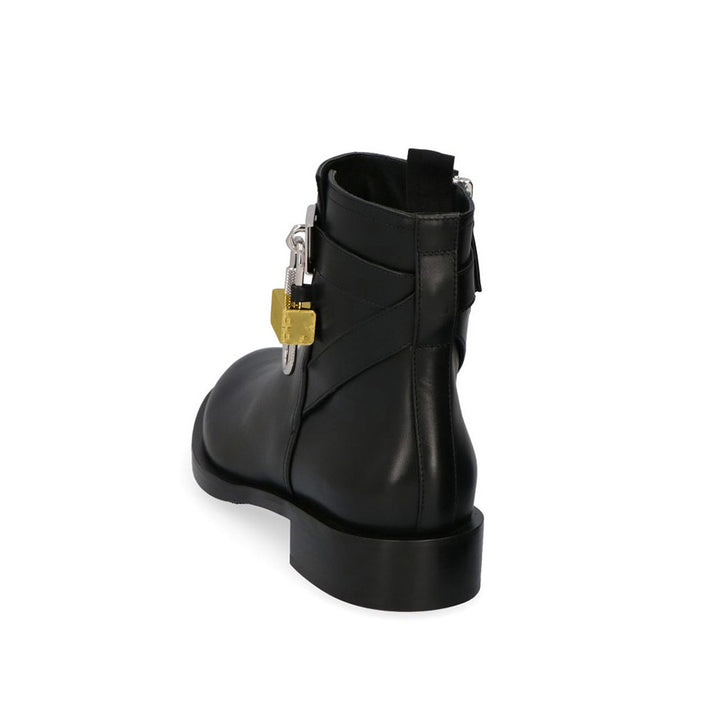 AIRIA Metal Embellished Leather Ankle Boots