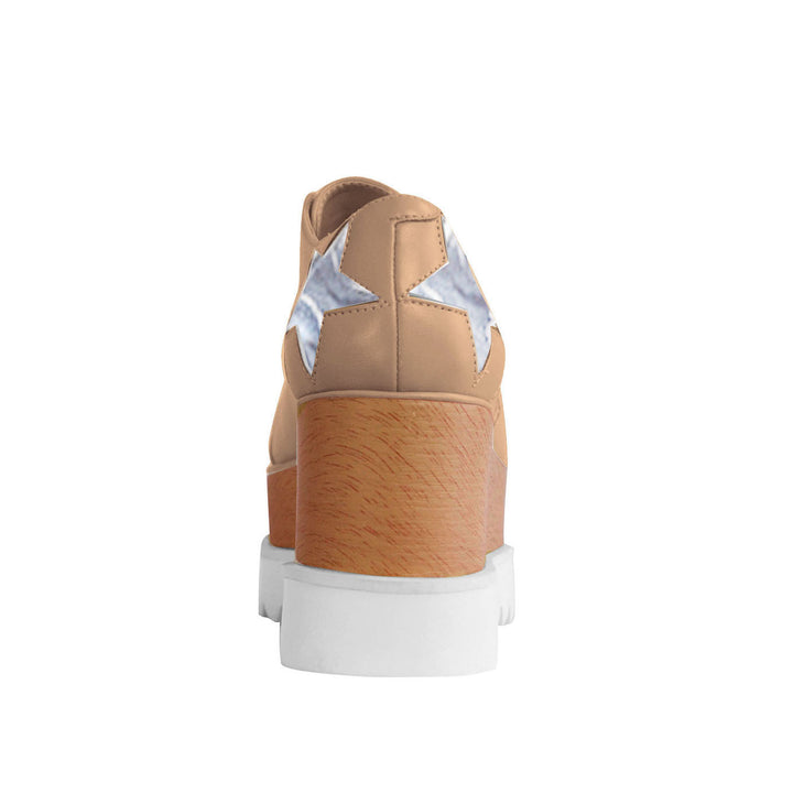 LIBBY Star Lace Up Oxfords Platform Sneakers