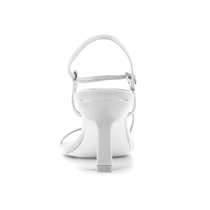 MACIE Strappy Leather Mid Heel Floss Sandals