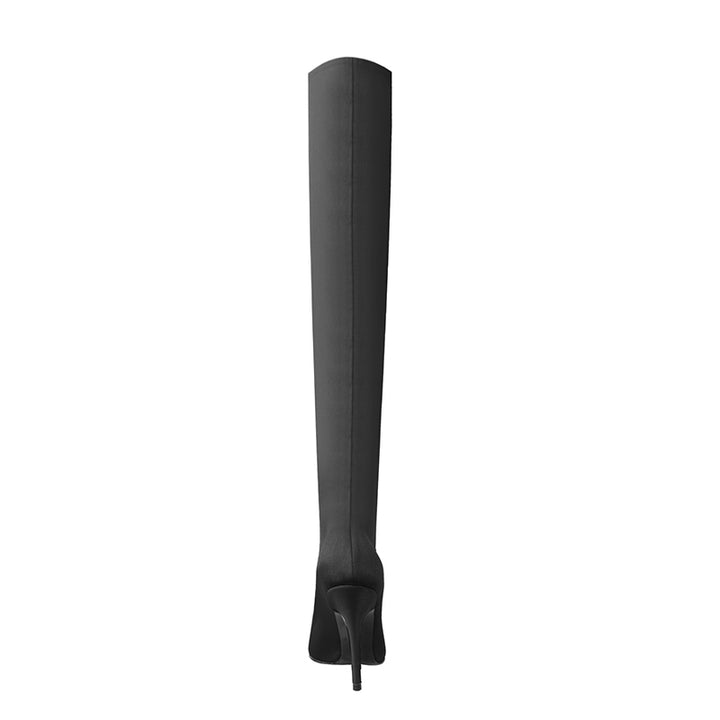 NELLE Super Pointed Toe Basic Over The Knee Sock Boots