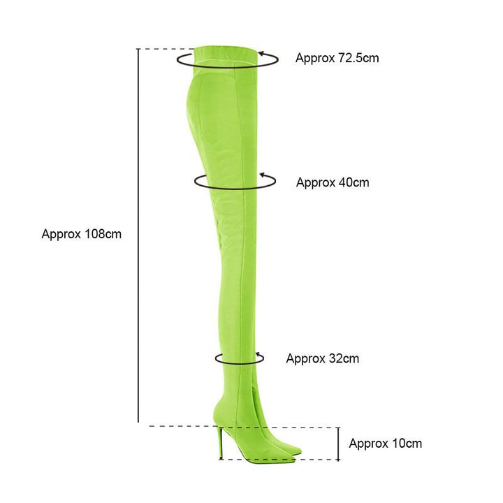 KEROL Pointed Toe High Heel Boots