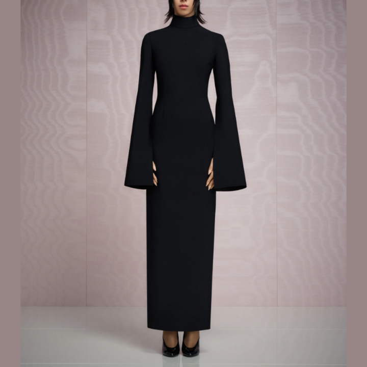 VEMIA Long Sleeves Evening Dress Gown