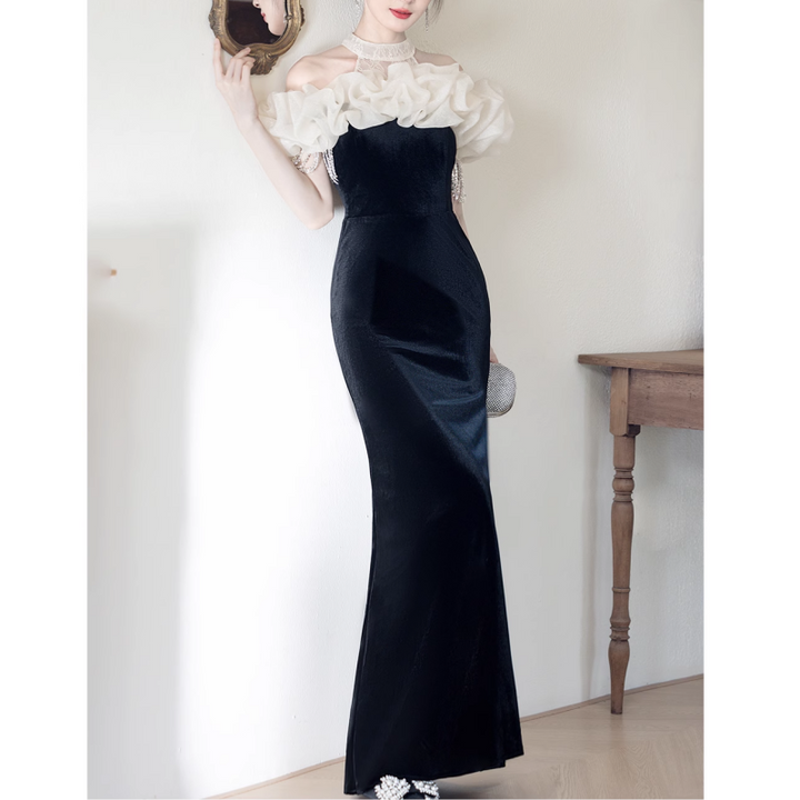 ALKAT Ruffled Evening Dress Gown