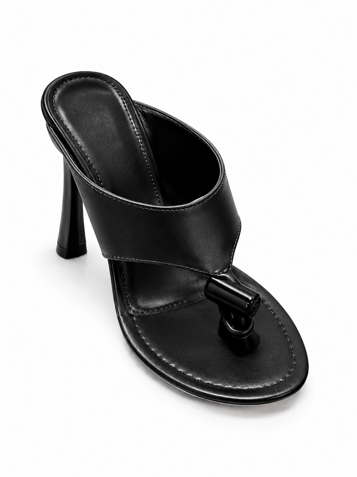 CALRO SPILT TOE HIGH HEEL SANDALS
