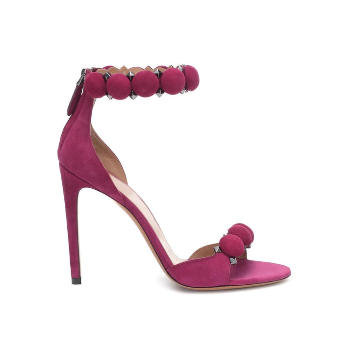 CERUC Button High Heel Sandals