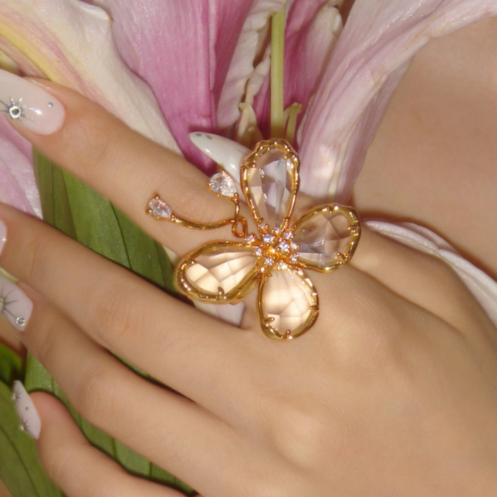 CERVI Diamante Butterfly Ring