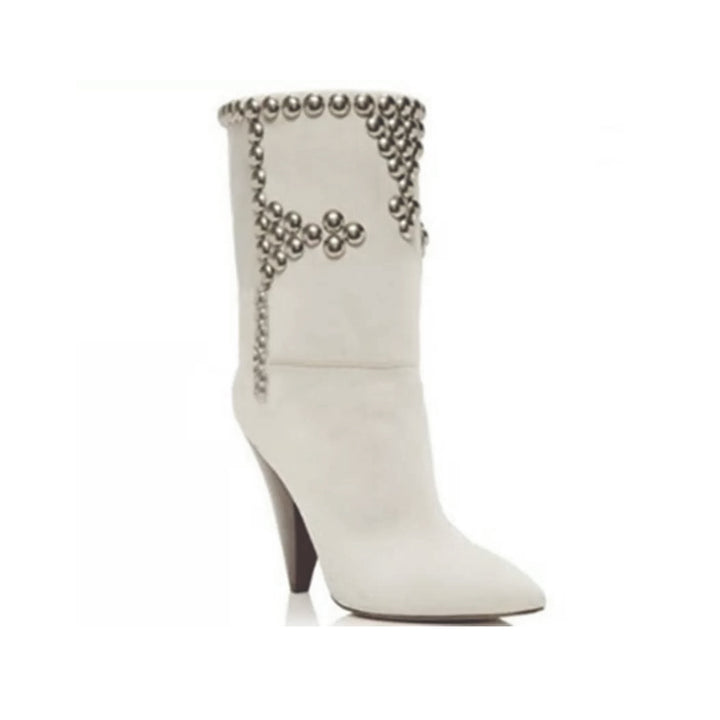 CIATO Studded Suede Ankle Boots