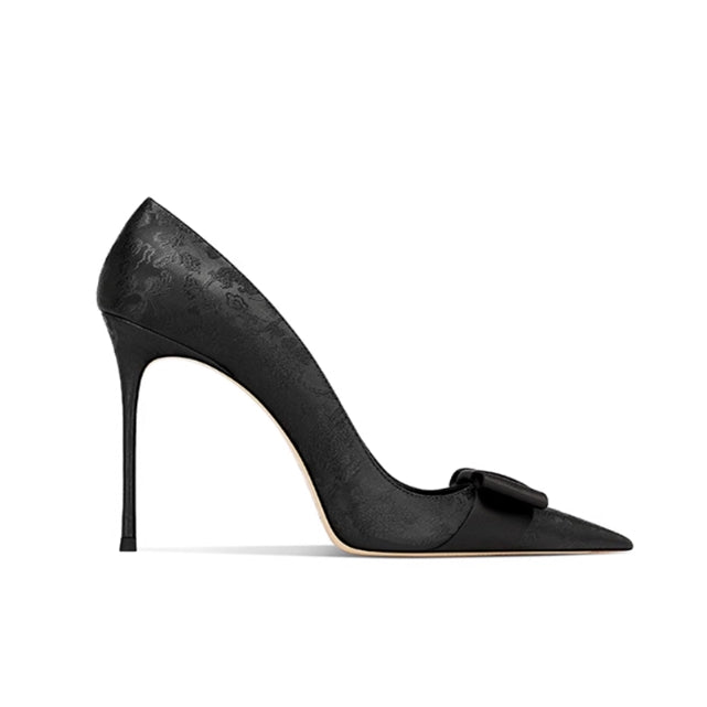 COSET Bow Mid Heel Pumps - 8cm