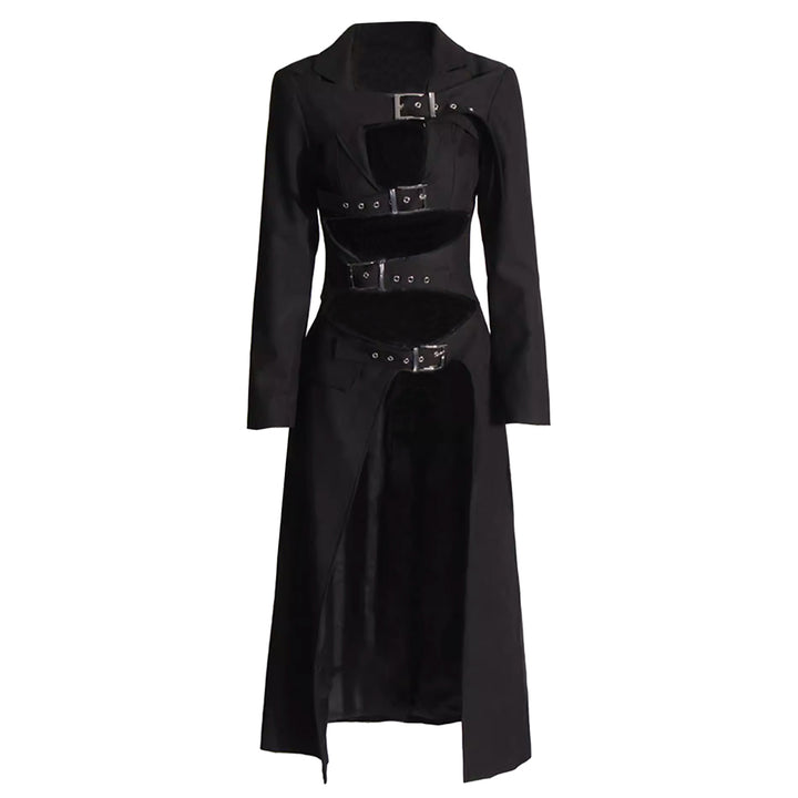 CUAME CUT OUT LONG TRENCH COAT