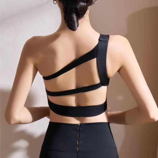 CUDSI Yoga Pilates Cut Out Fitted Sports Bra