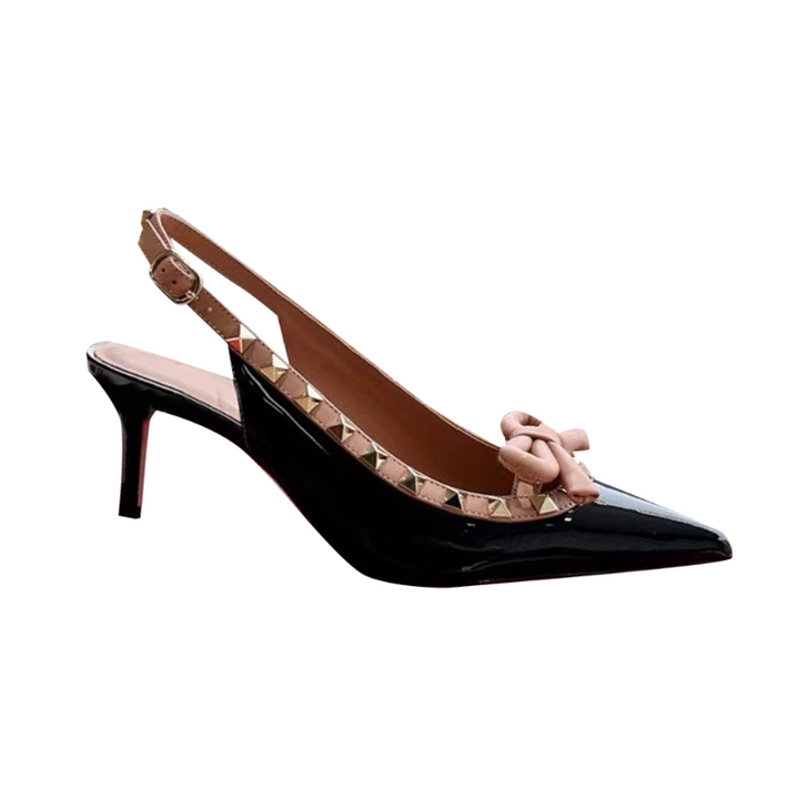 DALVA Studded Mid Heel Sandals - 7cm