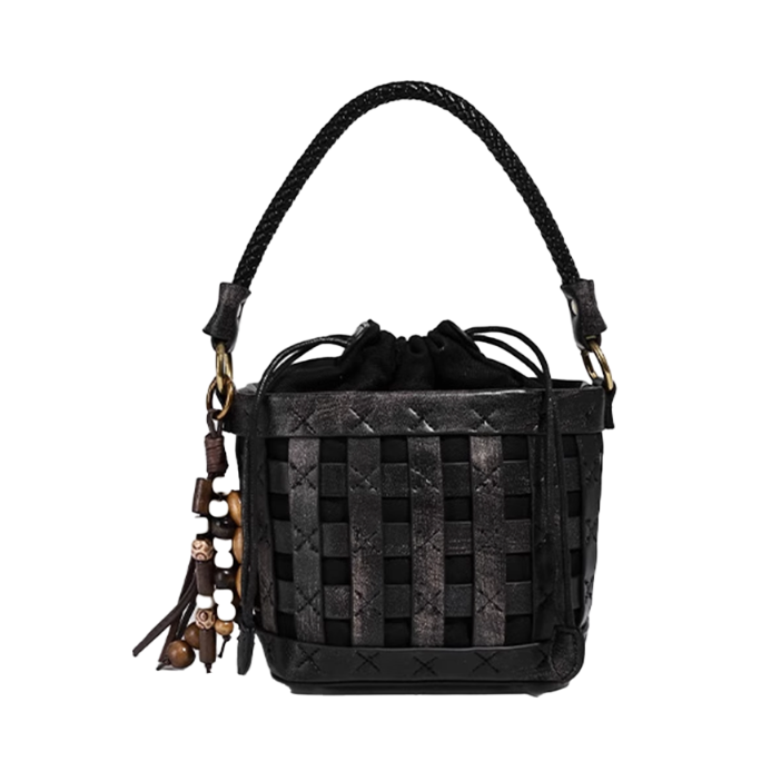 DAVFU Braided Bucket Bag