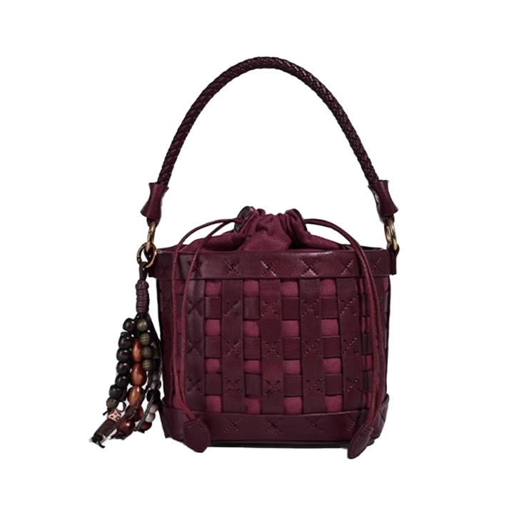 DAVFU Braided Bucket Bag