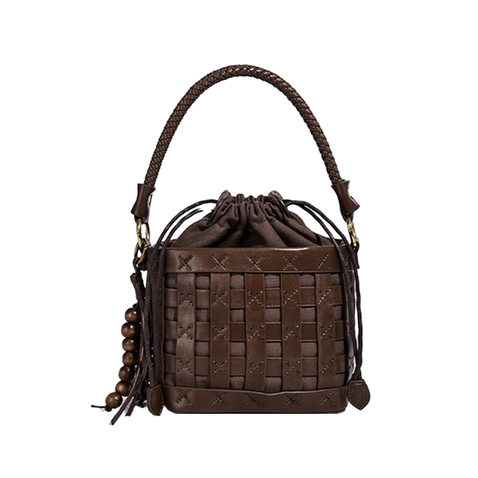 DAVFU Braided Bucket Bag