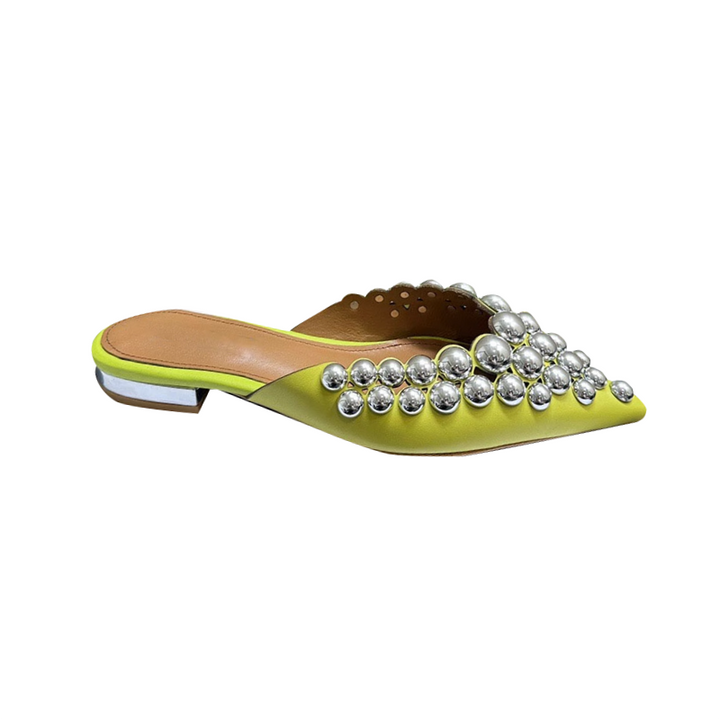 DOHIA Studded Slippers Slides