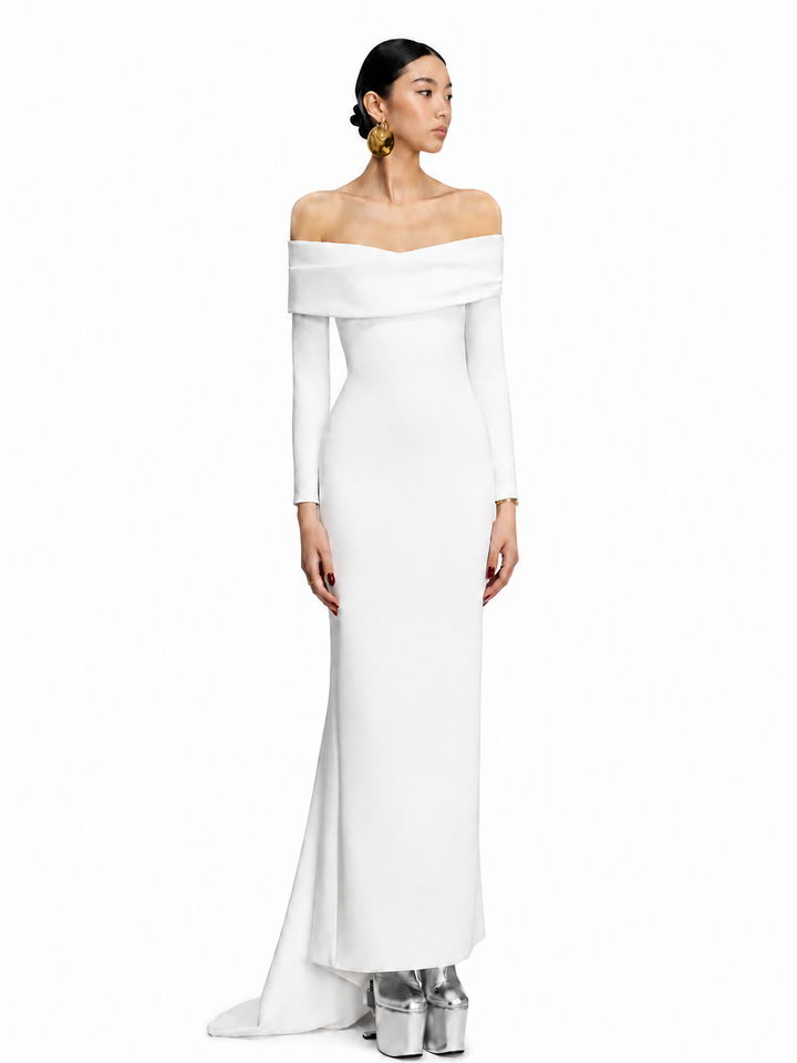 DUVCI Off-Shoulder Evening Dress Gown