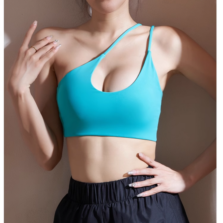 FAURA Yoga Pilates Asymmetric Dri-Fit Fitted Sports Bra