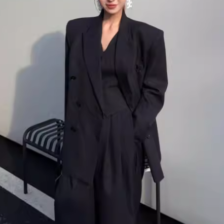 FECOV Button Lapel Blazer