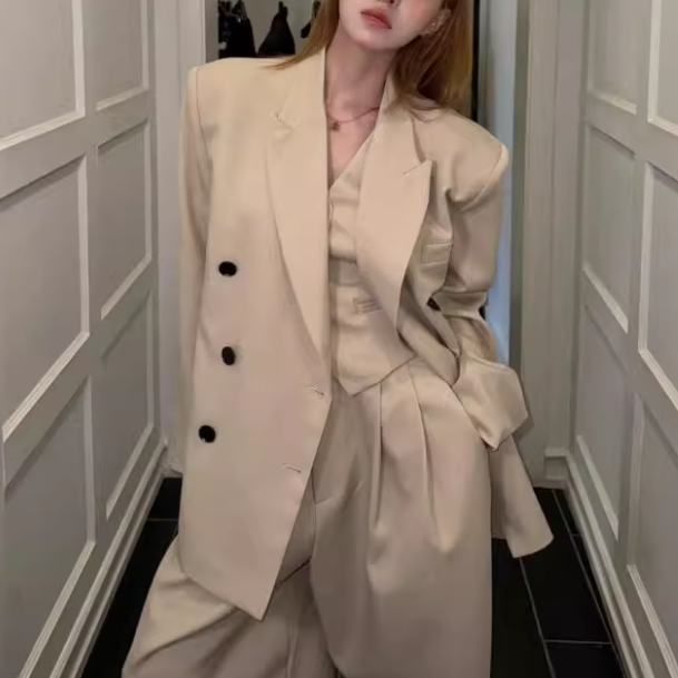 FECOV Button Lapel Blazer