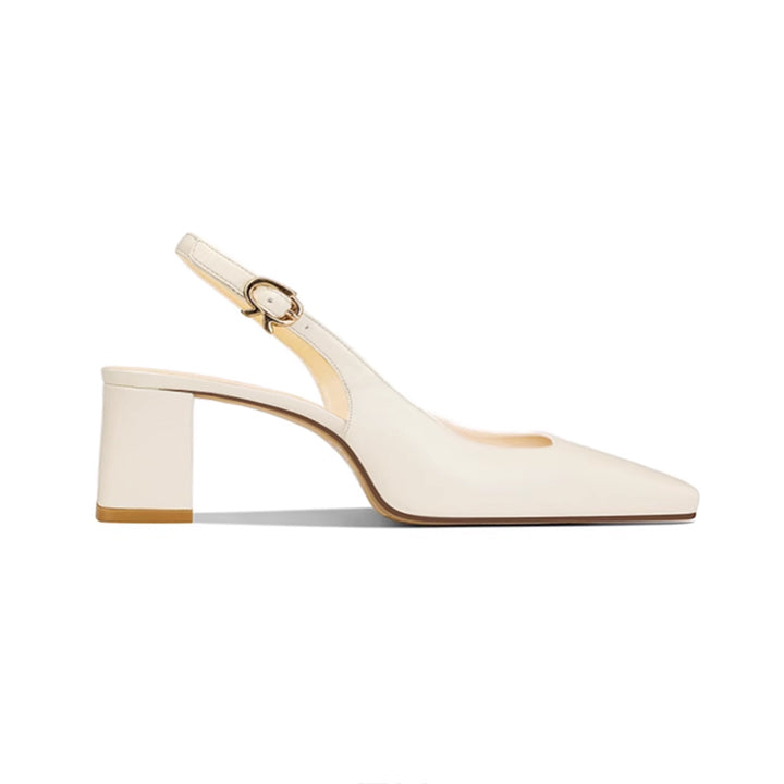 FERCO Leather Block Heel Sandals - 6cm