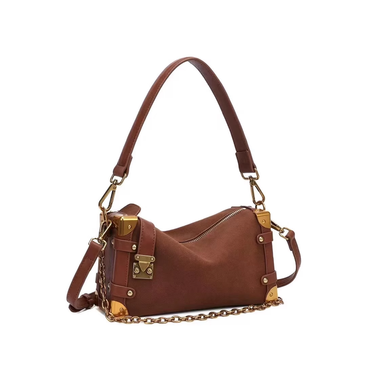 FEVRS Metal-Plated Cross Body Bag