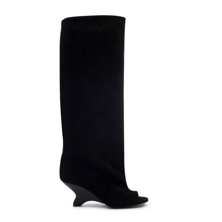 FLECI Sculptured Heel Knee High Boots