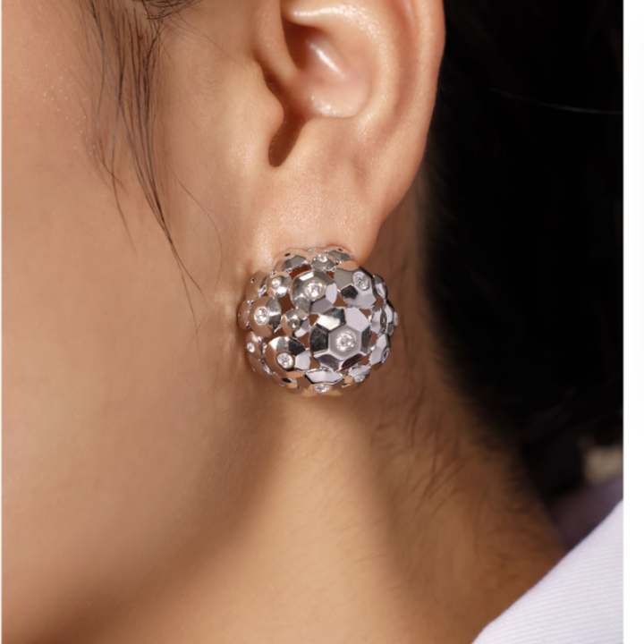 FOBCA Ball Ear Studs Earrings - Pair