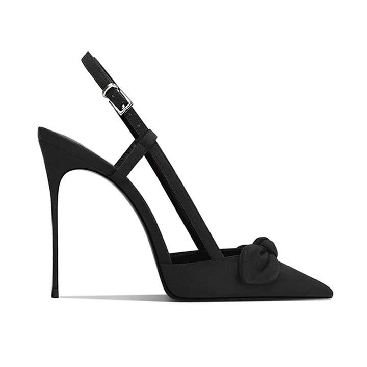 FUDOL Bow High Heel Sandals - 10cm