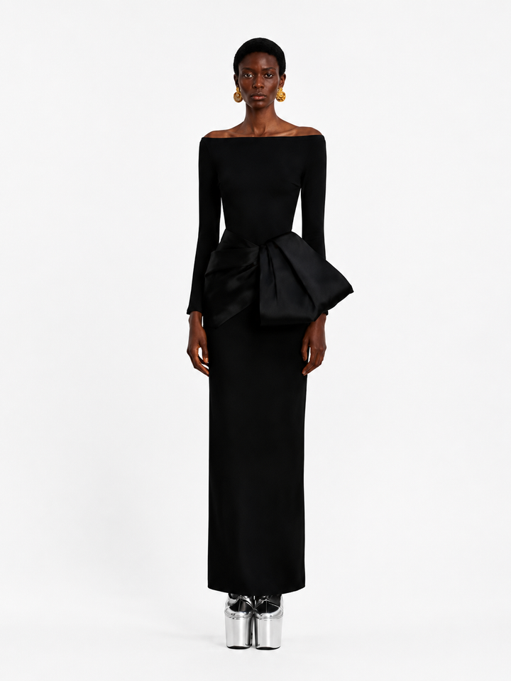 FUICE Off-Shoulder Evening Dress Gown