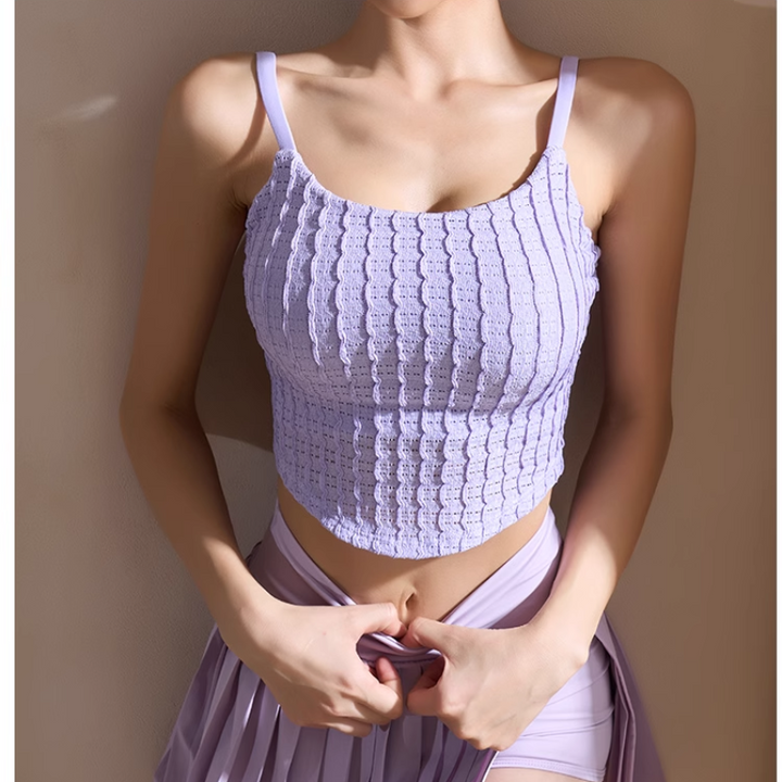 GELTA Yoga Pilates Dri-Fit Fitted Sports Bra