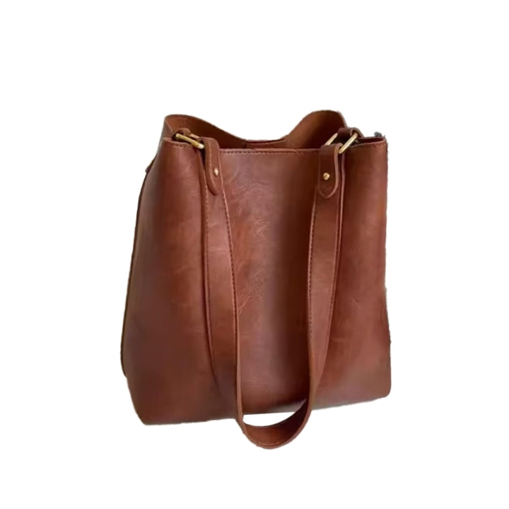 HARET Leather Bucket Bag