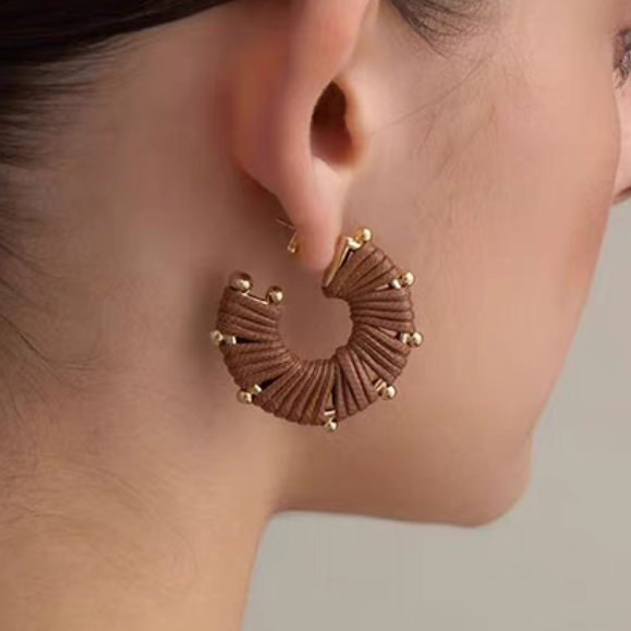 HEBVI Braided Earrings - Pair