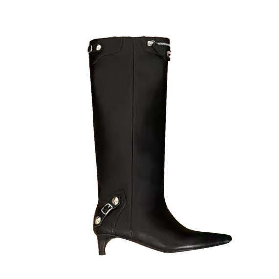 HECOY Studded Knee High Boots