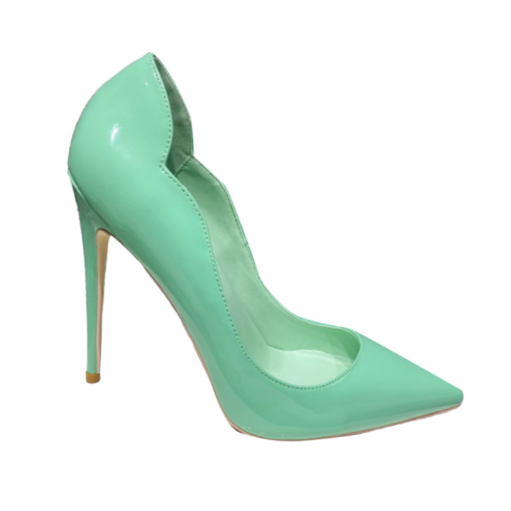 HEDOV Patent Leather High Heel Pumps - 10cm