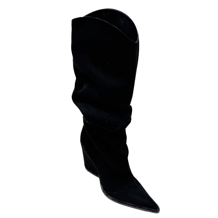 HEMLO Fold Knee High Boots