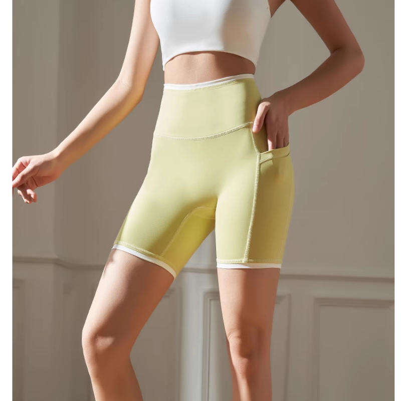 HENKA Yoga Pilates Bi-Color Fitness Shorts