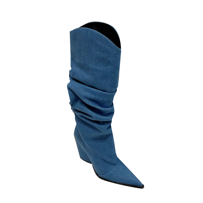 HERDI Block Heel Knee High Boots