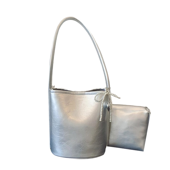 HETSA Pearl Bow Bucket Bag