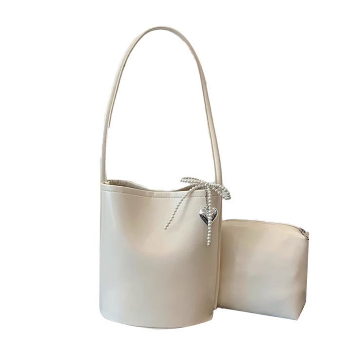 HETSA Pearl Bow Bucket Bag