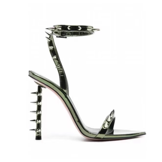 HEVTC Spikes High Heel Sandals