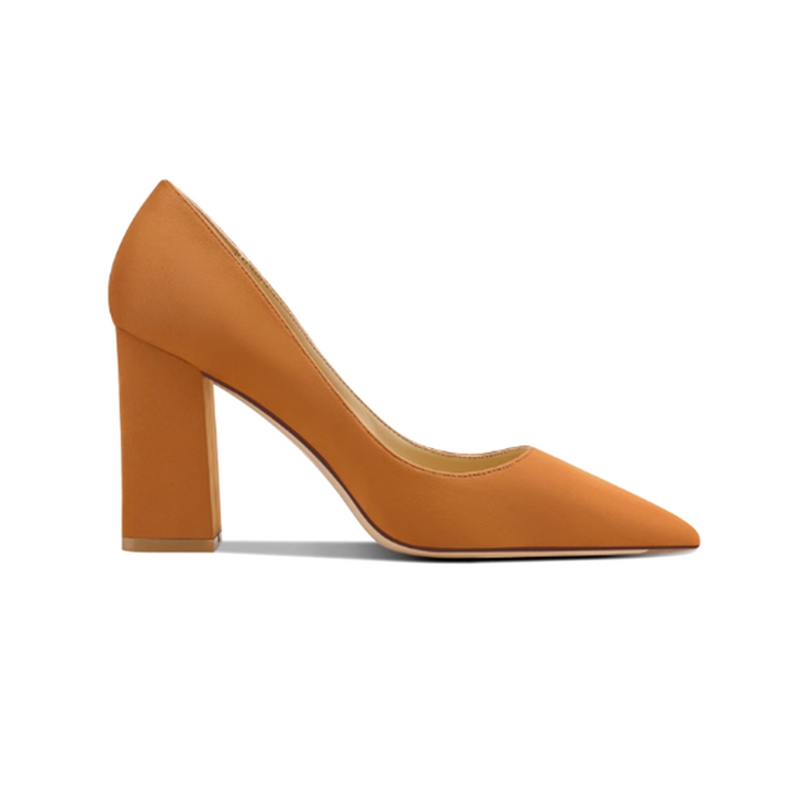 HUITO Block Heel Pumps - 8cm