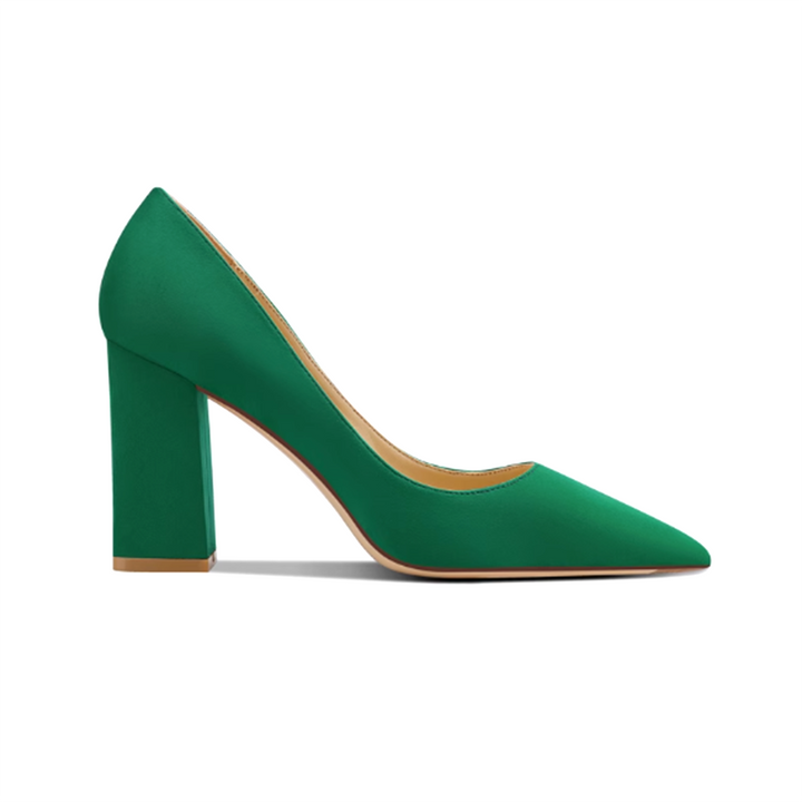 HUITO Block Heel Pumps - 8cm