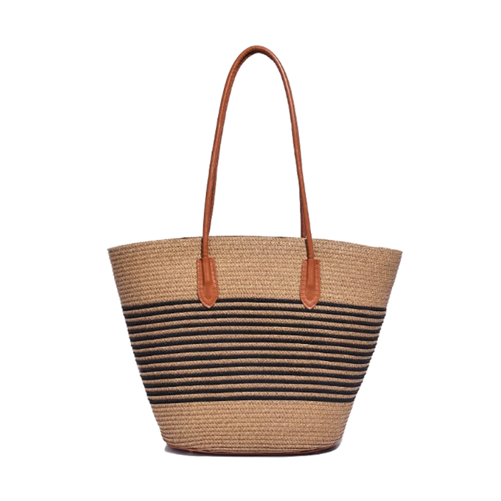 HUMTA Striped Espadrilles Bucket Bag