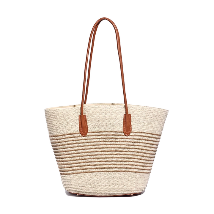 HUMTA Striped Espadrilles Bucket Bag