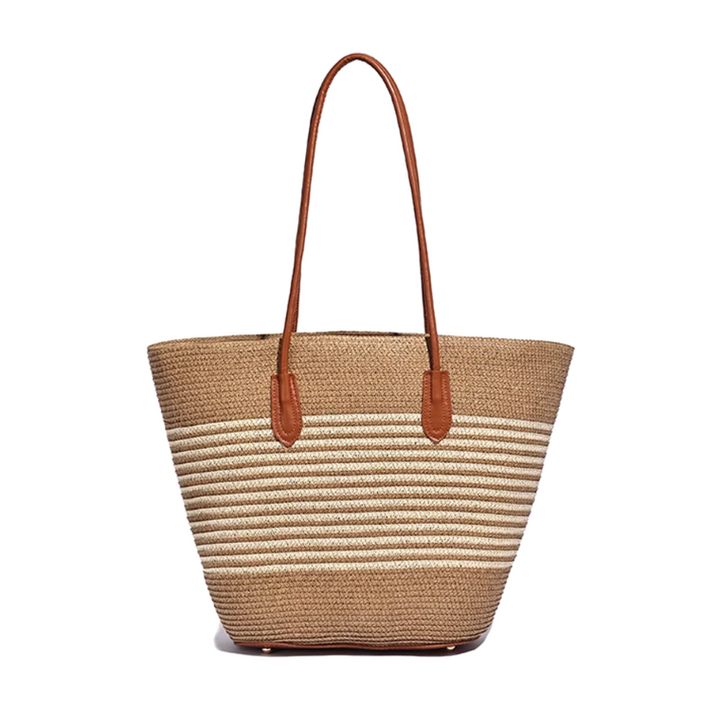 HUMTA Striped Espadrilles Bucket Bag