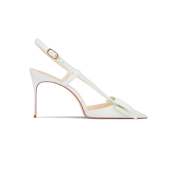 HURON Bow Mid Heel Sandals - 6cm