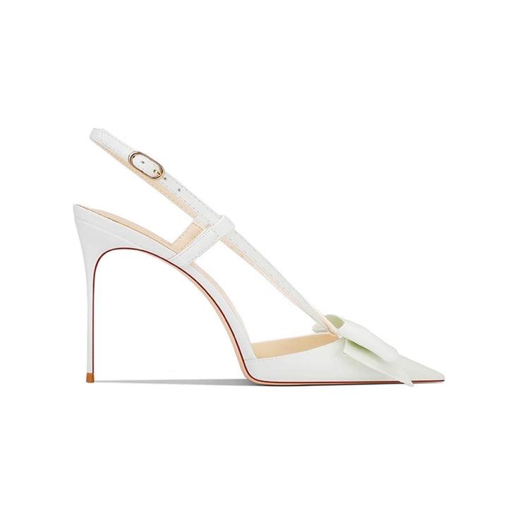 HURON Bow Mid Heel Sandals - 8cm