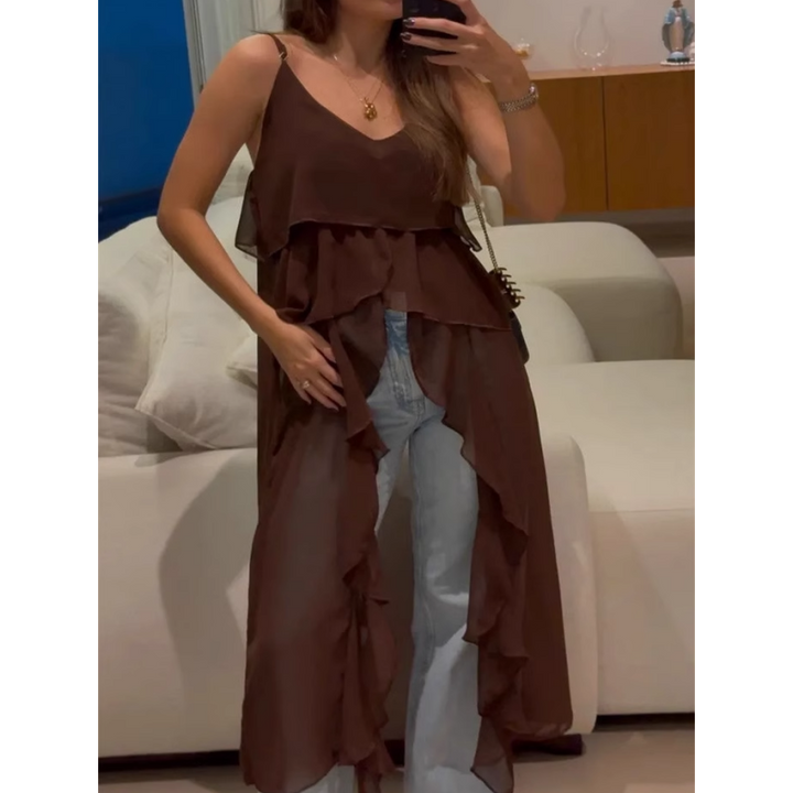 JELGT Ruffled Cami Dress