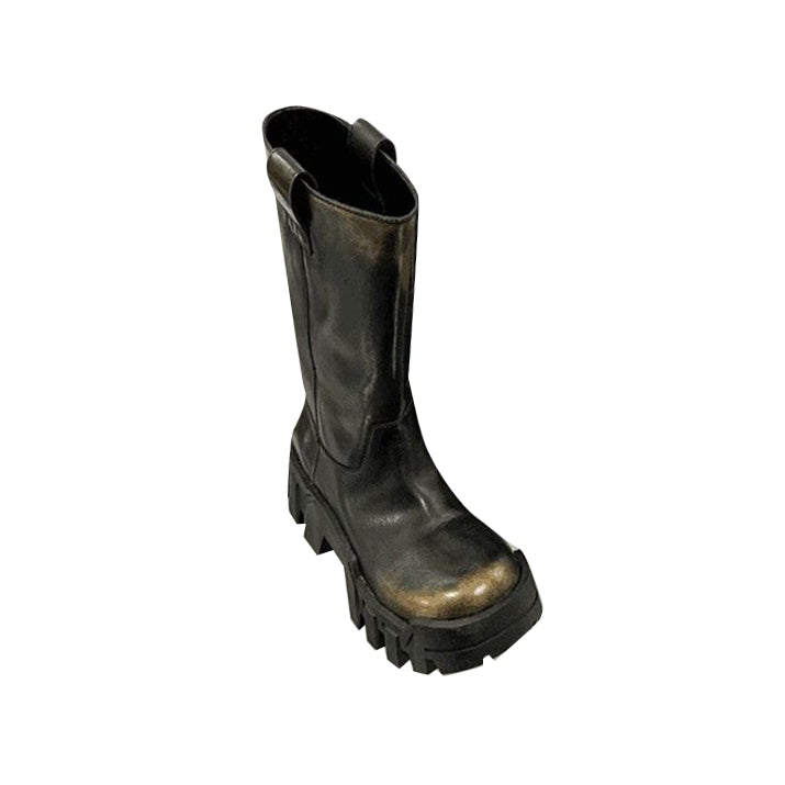 JOEDI Platform Ankle Boots